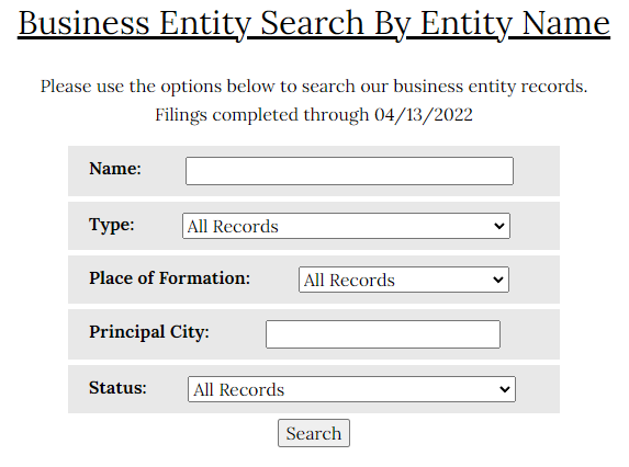 Alabama business entity search