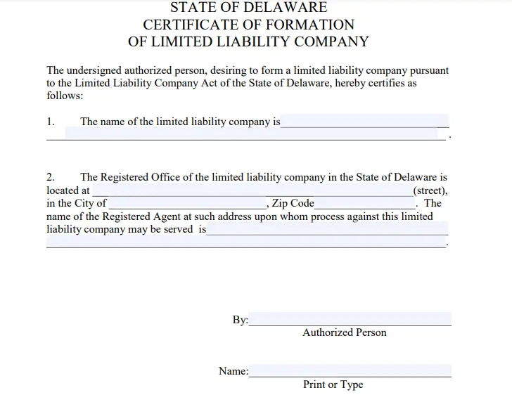 Delaware registered agent consent