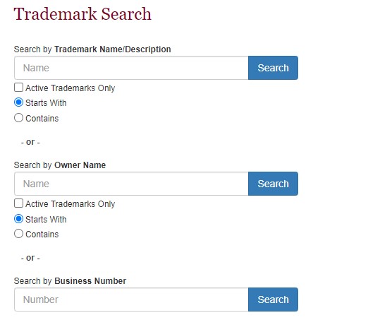 Iowa trademark search