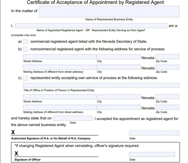 Virginia registered agent consent