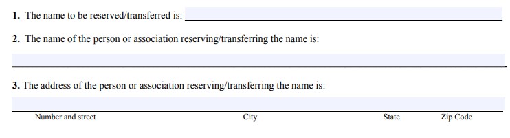 Pennsylvnia business name reservation