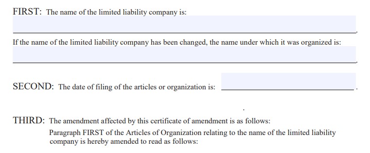 certificate of amendment NY