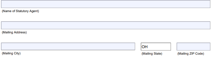 ohio registered agent AO