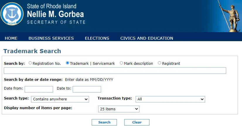 rhode island trademark search