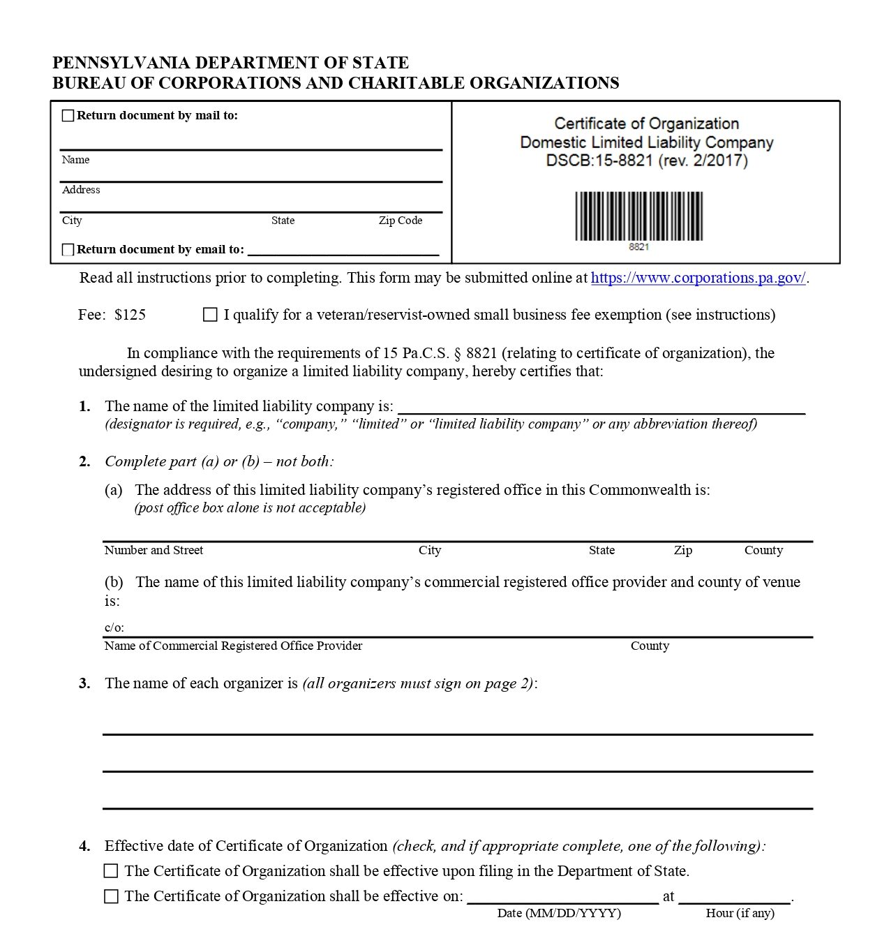 Pennsylvania articles of organization insight into the complete process